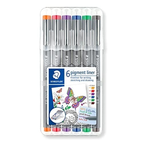 Staedtler 30803Ssb6 Pigment Liner Karışık Renk 0.3 mm 6'lı Set