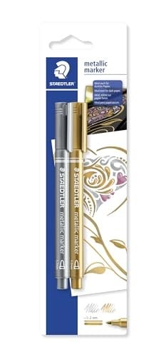 Staedtler 8323S Bk2 Metalik Markör 2'li Set