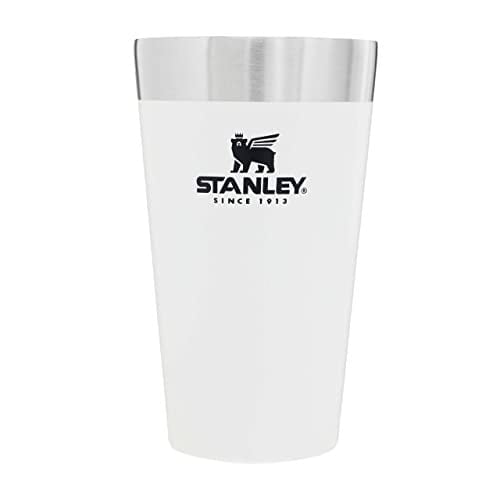 Stanley Adventure Stacking Pint Vakumlu Soğuk İçecek Bardağı, 0.47 Litre, Beyaz (Polar)