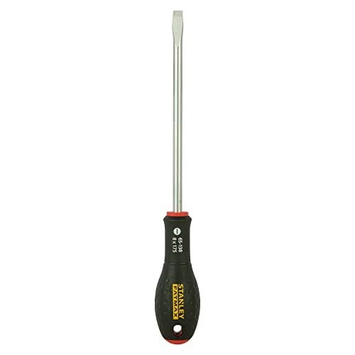 Stanley - FatMax Düz Tornavida SL8 (175 mm Bıçak Uzunluğu, Krom Vanadyum, Ergonomik Yumuşak Sap) 0-65-138, çok - Bedenler: 150 mm, 175 mm