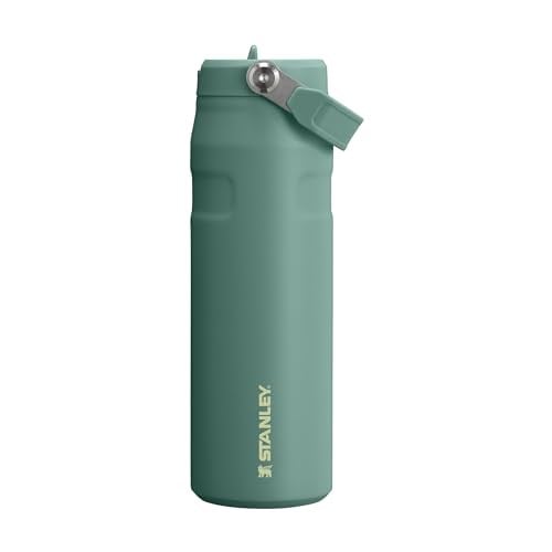 STANLEY IceFlow™ Aerolight™ Flip Straw 2.0 Pipetli Termos Su Şişesi 0.7 Litre - Yeşil (Shale) | Paslanmaz Çelik