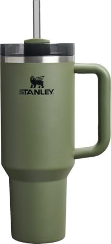 Stanley Quencher H2.0 Saplı ve Pipetli Bardak 40 oz | Flowstate 3 Pozisyonlu Kapak | Seyahat için Uyumlu Bardak | Yalıtımlı Paslanmaz Çelik Bardak | BPA İçermez | Kurutulmuş Çam