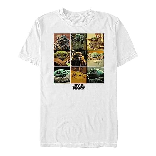 Star Wars The Mandalorian - Bebek Yoda Bisiklet Yaka Tişört Unisex Yetişkin