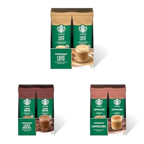 Starbucks Premium Kahve Karışımı 30'lu Karma Paket (Caffe Latte, Caffe Mocha, Cappuccino)