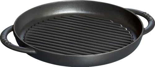 Staub Döküm Izgara Tava Çift Kulplu 26 cm Siyah