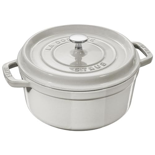 Staub Döküm Tencere Yuvarlak 26 cm Beyaz