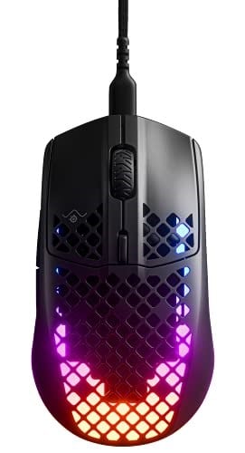 SteelSeries Aerox 3 - Ultra Hafif Gaming Mouse - 8,500 CPI TrueMove Core Optik Sensör - Suya Dayanıklı - Siyah