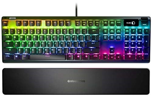 SteelSeries Apex 7 Mekanik Gaming Klavye, Oled Akıllı Ekran, Usb Doğrudan Bağlantı & Medya Kontrolleri, Kırmızı Düğmeler, Türkçe QWERTY