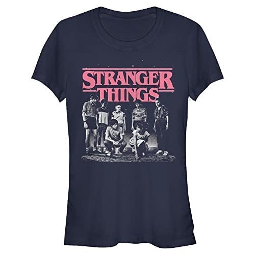 Stranger Things Bisiklet Yaka Tişört Kadın
