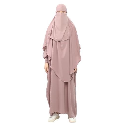 Sultanbaş Nikaplı Çarşaf Cilbab Khimar Abaya Kolu Lastikli Hakim Yaka Peçeli Ferace Medine İpek