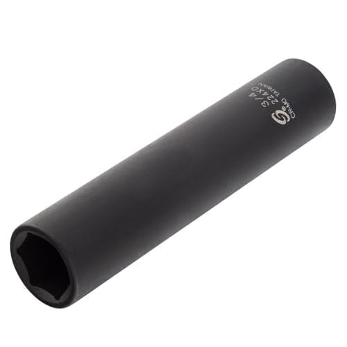 Sunex 224XD 1.3cm Drive 6-Point Extra Deep Impact Socket - 1.9cm