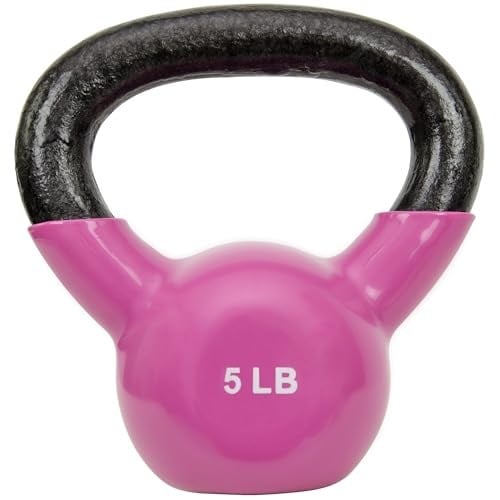 Sunny Health & Fitness Vinil Kaplamalı Kettlebell, Güç Ağırlık Antrenmanı ve Savurma Egzersizi için