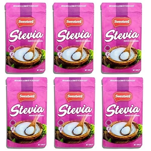 Sweetwell Stevia Prebiyotik Lifli Toz Sofralık Tatlandırıcı 500 Gr x 6 Adet
