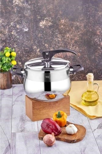 TAÇ BENGÜ PRO DÜDÜKLÜ TENCERE SİYAH 6LT - Seçenekler: 6 Liters, 4 Liters, 8 Liters