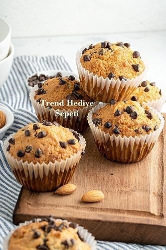 Takribi 200 Adet Büyük Boy Beyaz Muffin Kek Kalıbı, Cupcake Kağıdı, Browine Kalıbı 50x40 Mm
