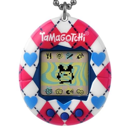 TAMAGOTCHI Orijinal - Argyle Heart - Hayvan - Elektronik Oyun - Kırmızı - Tamagotchi - Orijinal Tamagotchi