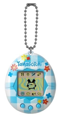 Tamagotchi Orijinal Sanal Bebek Çiçekli Kumaş Deseni