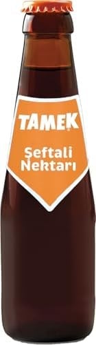 Tamek Kahverengi Şişe Şeftali Nektarı 200 cc x 6 Adet
