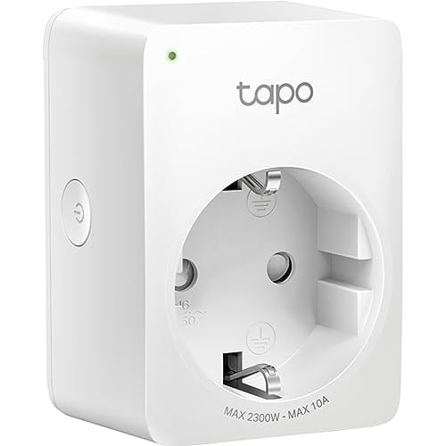 Tapo WLAN akıllı priz Tapo P100, akıllı ev WiFi priz, Alexa aksesuarı, Alexa, Google Home, Tapo uygulaması ile çalışır, sesli kontrol, uzaktan erişim, hub gerekmez, mini, beyaz