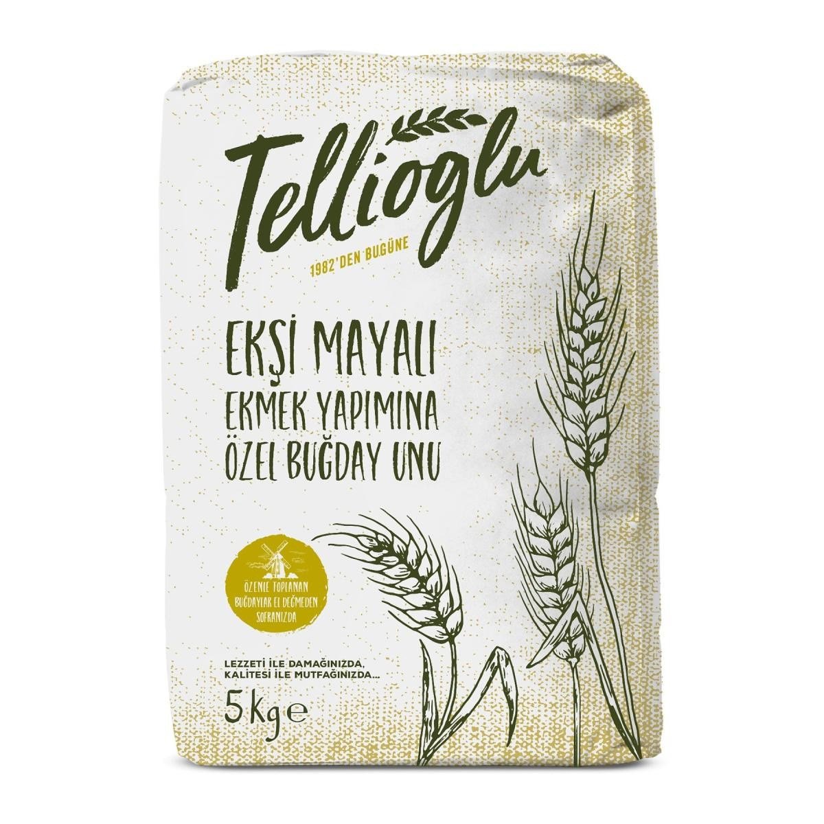 Tellioğlu Ekşi Mayalı Ekmek Yapımına Özel Buğday Unu 5kg