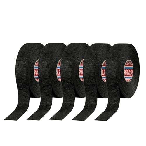 Tesa 51608, 15 m X 19 mm Yapışkan Kablolama Tezgahı Bez Bant Orijinal Isoband 5 Parça Paket