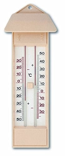Tfa Tfa10.3015.03 Min-Max Civasız Termometre, Siyah