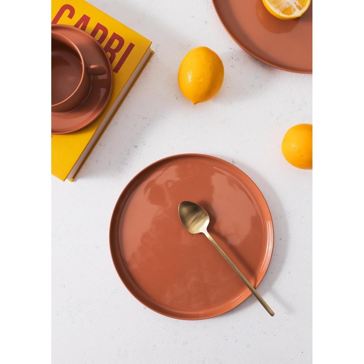 The Mia Cotta Limoges Pasta Tabağı Terracota 21 Cm