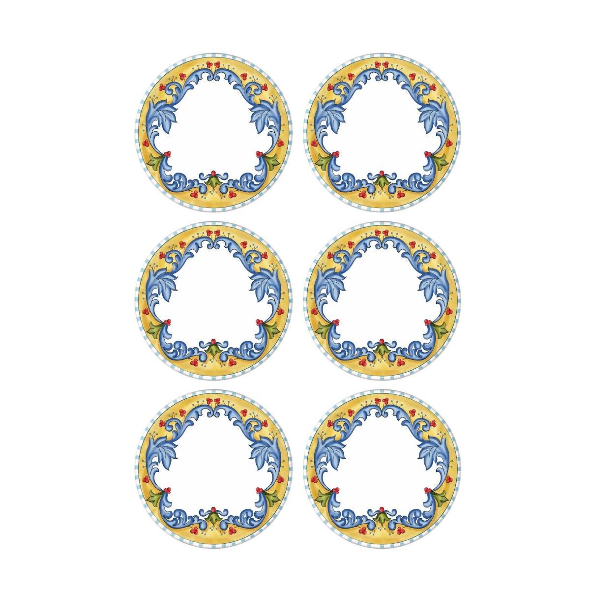 The Mia Limoncello Servis Tabağı 6lı Set 26 Cm