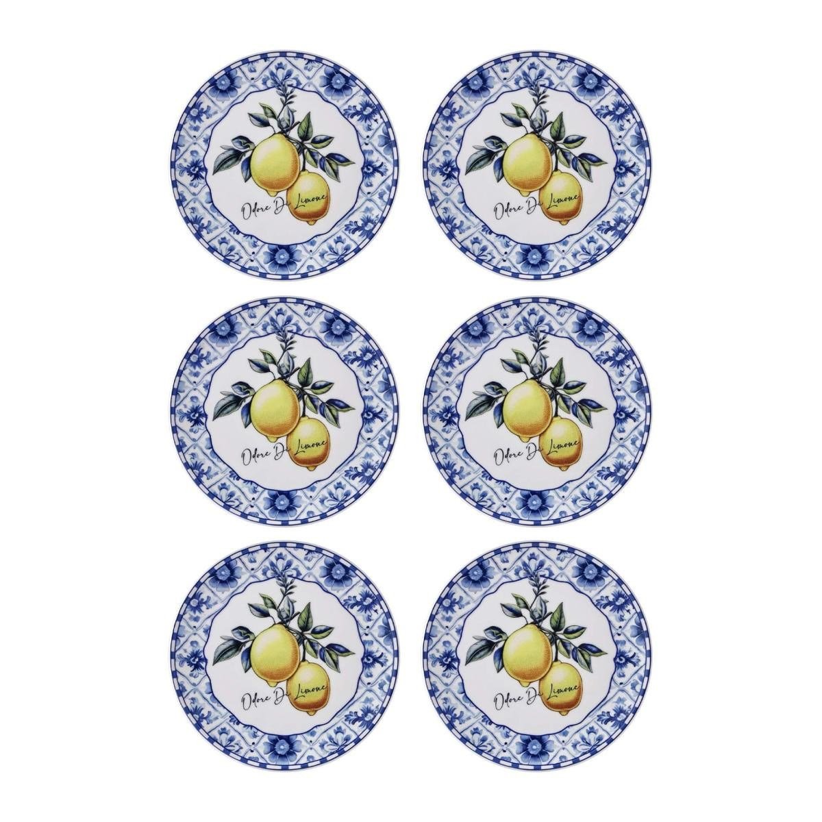 The Mia Odore Di Limone Pasta Tabağı 6lı Set 19 Cm Odl0001
