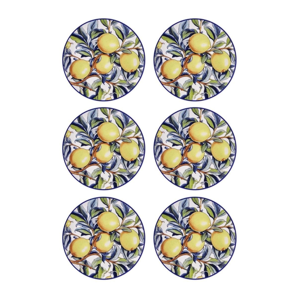 The Mia Odore Di Limone Pasta Tabağı 6lı Set 19 Cm Odl0002