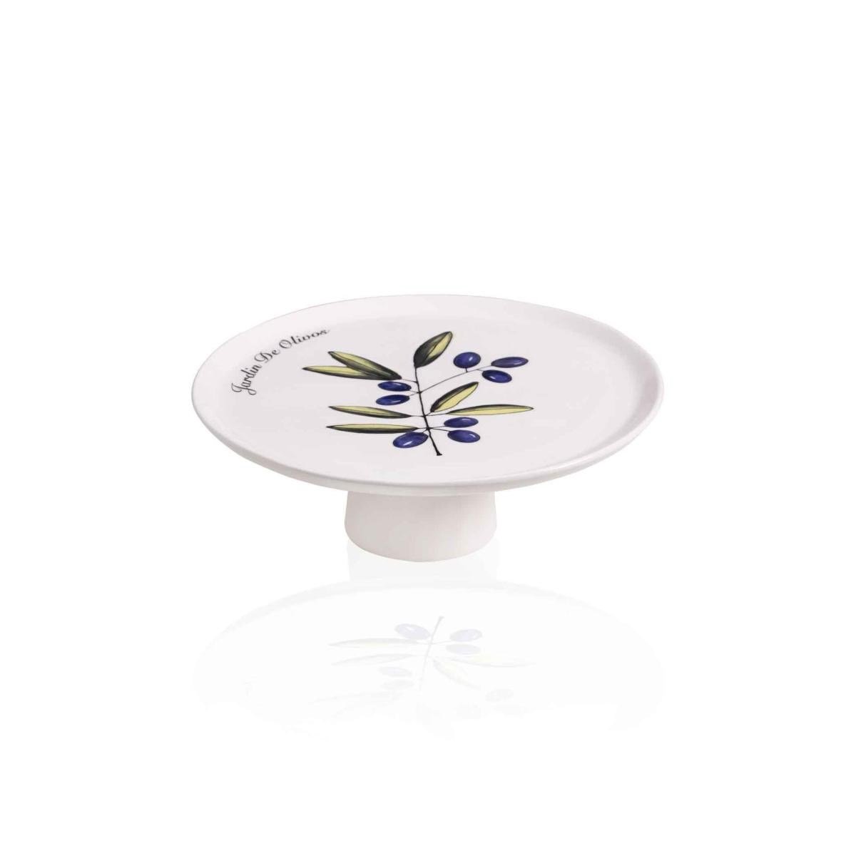The Mia Olivos Ayaklı Servis Tabağı 10x30 Cm