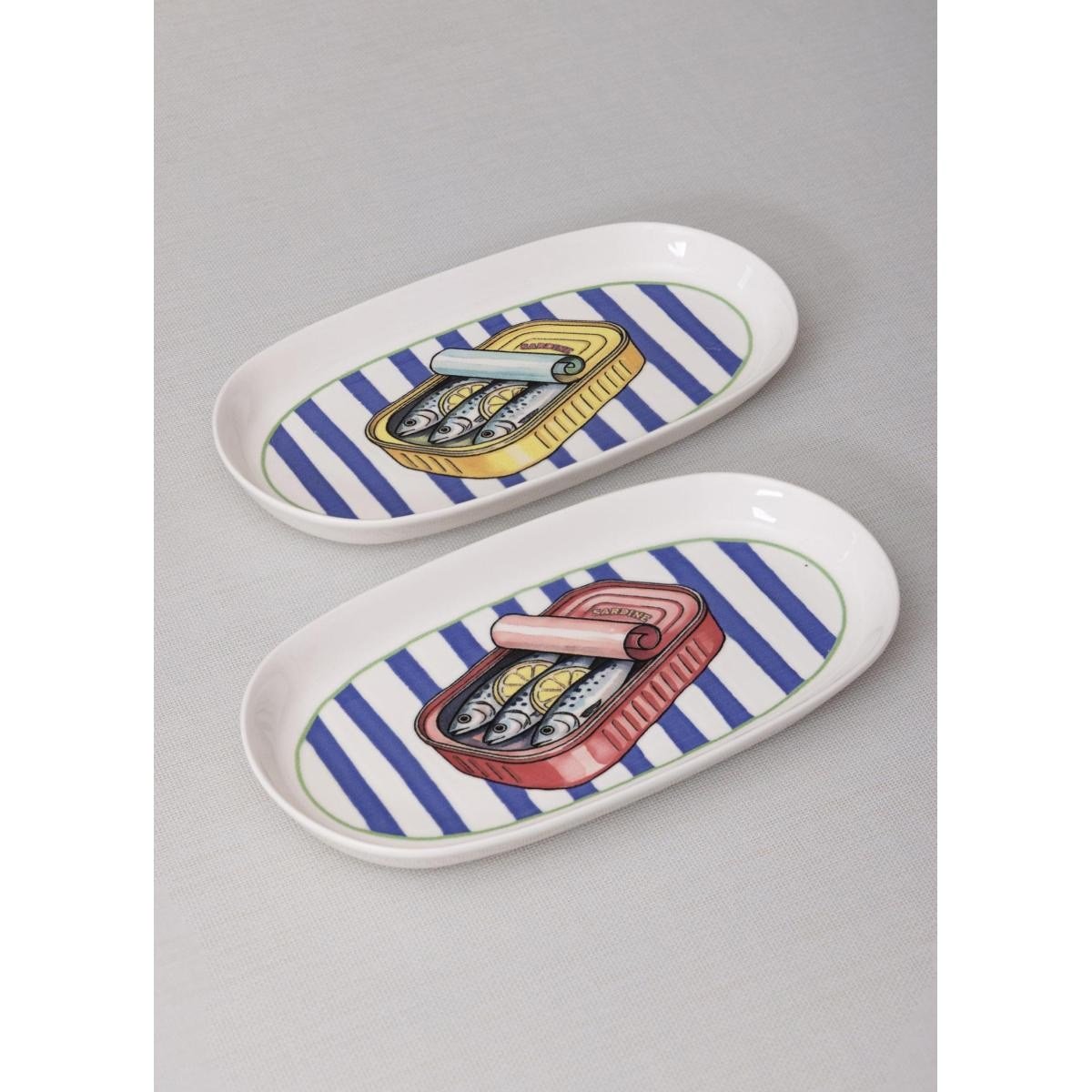 The Mia Palma Oval Servis Tabağı 2li 29 Cm