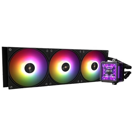 Thermalright FW360 PRO Siyah ARGB AIO CPU Masaüstü için Sıvı Soğutucu - 2000RPM PWM Fanlar, 2.73 LCD Ekranlı, AM4/AM5 ve Intel LGA1150/1151/120 - Seçenekler: FW360 PRO Siyah ARGB, FW360 PRO Beyaz ARGB