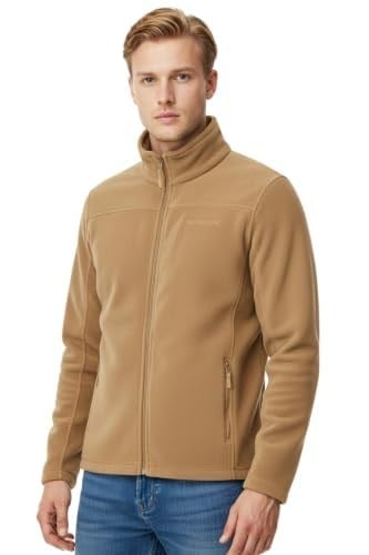 Thermoform Erkek Tam Fermuar Polar Kışlık Mont Köroğlu Kum