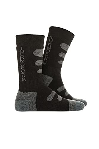 Thermoform Winter Dolgulu Kışlık Unisex Outdoor Çorap Siyah