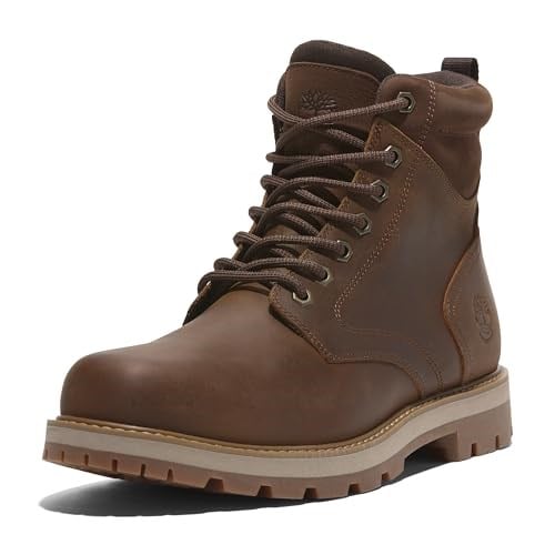 Tımberland Britton Road Mid Lace Up Waterproof Boot Erkek Günlük Bot TB0A69UHEM61 Kahverengi