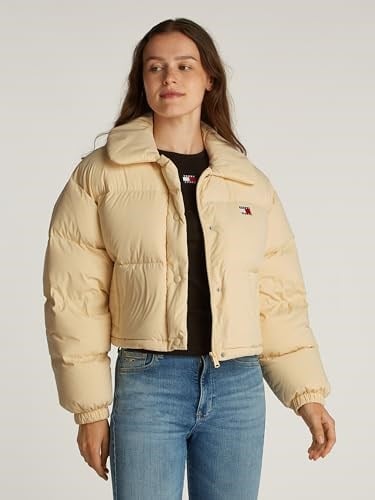 TJW CRP BADGE COLLAR DOWN PUFFER Ceket Kadın