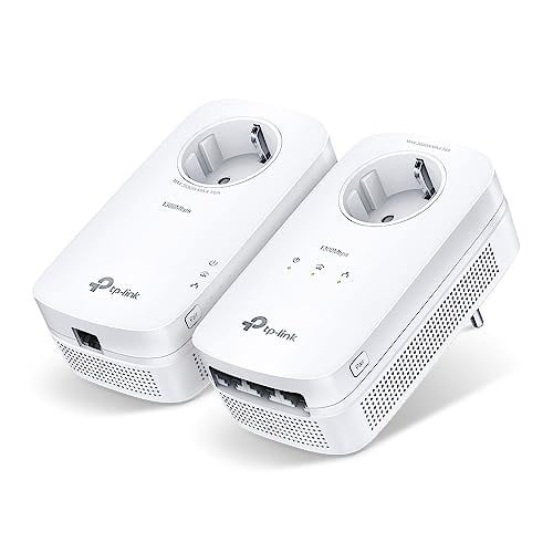 TL-PA8033P KIT, AV1300 3-Port Gigabit Passthrough Powerline Starter Kit