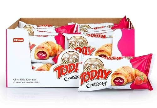 Today Kruvasan Çilekli 40 Gr. 20 Adet (1 Kutu)