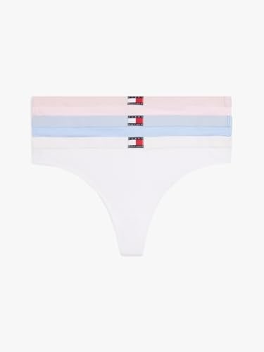 Tommy Hilfiger 3 PACK FLAG THONG (EXT. SIZE) Kadın İç Çamaşırı Kadın