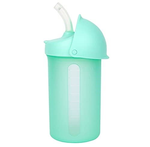 TOMY Boon Swig Küçük Çocuk Silikon Hasır Bardak, 255 ml, Nane, 1 Count (Pack Of 1)