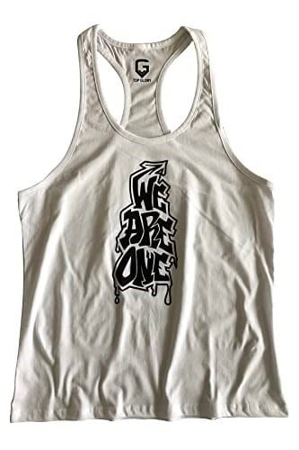 TOP GLORY (T1000) FİTNESS GYM TANK TOP ATLET SPORCU ATLETİ 5060 BEYAZ-