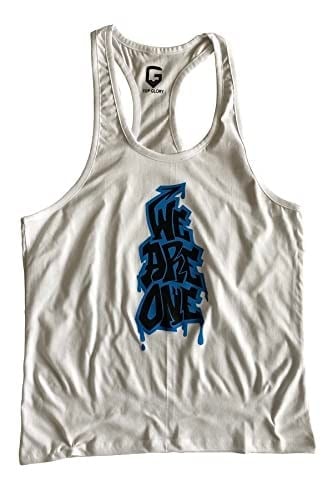 TOP GLORY (T1015) FİTNESS GYM TANK TOP ATLET SPORCU ATLETİ 5057 BEYAZ-