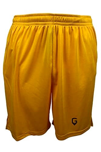 TOP GLORY (T1252) Fitness Şort Spor Şortu Sarı-
