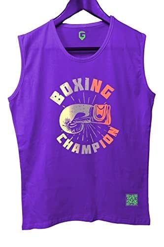 TOP GLORY (T524) BoxinChampX Tank Top Kolsuz Sporcu TShirt-