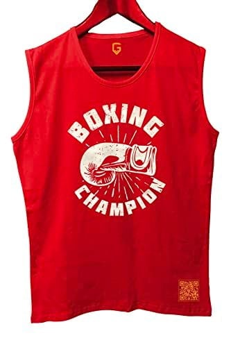 TOP GLORY (T528) BoxinChampB Tank Top Kolsuz Sporcu TShirt-