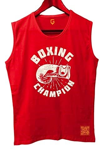 TOP GLORY (T528) BoxinChampB Tank Top Kolsuz Sporcu TShirt-