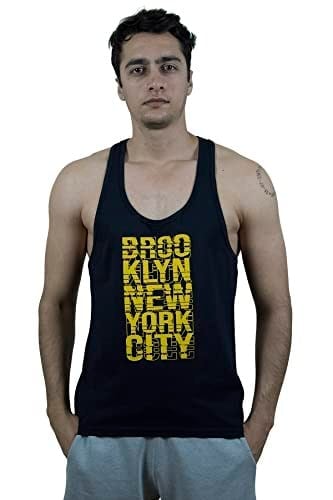 TOP GLORY (T796) Erkek Lacivert Fitness Gym Tank Top Sporcu Atleti-