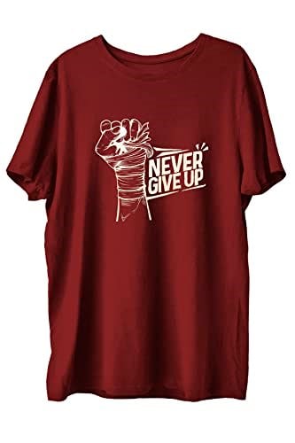 TOP GLORY (T823) Ngu Baskılı Penye Boks Sporcu T-shirt-