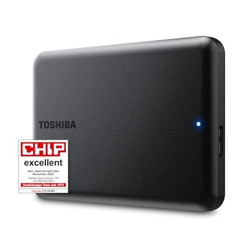 Toshiba Canvio Partner 1 TB taşınabilir 2, 5 inç harici HDD, USB 3.2 Gen 1, Mac ve Windows ile uyumlu, USB ile çalışır - Seçenekler: 1 TB, 2 TB, 4 TB, Canvio Partner, Koruma Kılıflı